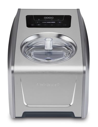 Cuisinart FreezeEase Pro - Self freezing ice cream maker | 4 presets | 14 functions | Ice Cream, Sorbet, Frozen Yoghurt, Gelato | No pre freezing needed | Ready in 40 mins | 90min Keep cool function |