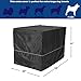 Hundeboxabdeckung, 122 cm, Größe XL, Schwarz, Polyester-Sichtschutz für Hundeboxen, passend für die meisten Standard-Boxen, maschinenwaschbar, hilft Bellen & Kauen zu reduzieren
