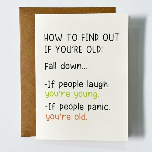 Tuadeca How To Find Out If You're Old Funny Greeting