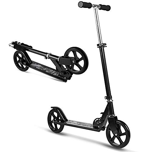 WeSkate Scooter for Adults/Teens, Big Wheels Scooter Easy Folding Kick Scooter Durable Push