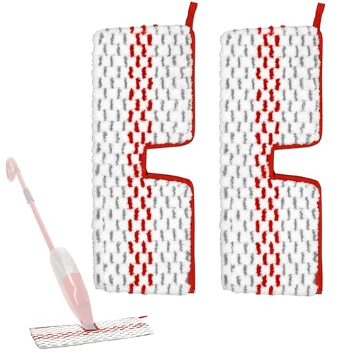 ALIANSHENG 2 Pack Microfiber Spray Mop Pads Compatible with O-Cedar Promist