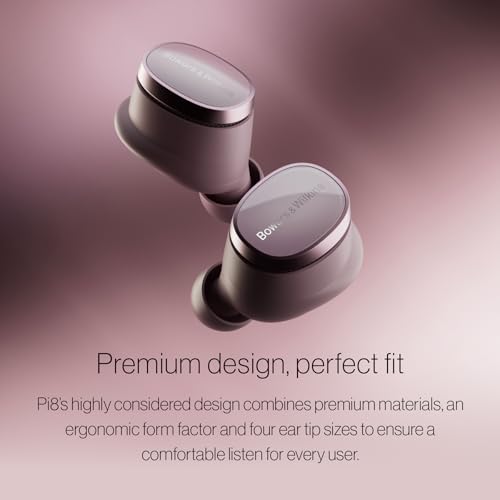 Image of Bowers & Wilkins Pi8 Bluetooth Wireless Earbuds (Jade Green), in-Ear Bluetooth Earphones with Qualcomm Chipset & aptX Lossless, Active Noise Cancelling Earbuds, 3 Built-in Mics, 15-Min Quick Charging