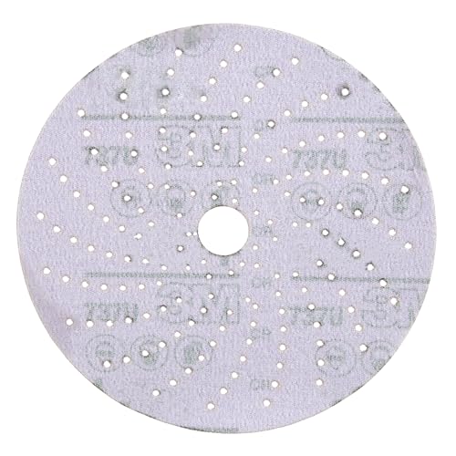 Image of 3M Cubitron II Hookit Clean Sanding Abrasive Disc 31368, 5 in, 150+ Grade, Pack of 50 Discs, Virtually Dust-Free, High Performance, Long Lasting, Multi-Hole Pattern, for Automotive Sanding