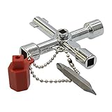 Llave para armario de control 4 en 1.
