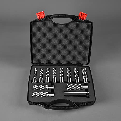 Jestuous JES-GBZ-13PCS-2 IN Annular Cutter Set 13 Pcs Jestuous 3/4 Inch Weldon Shank 2 Cutting Depth And Cutting Diameter From 7/16 To 1-1/16 thumb #6