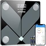 【Fácil de Usar】La bascula de baño bascula baño no requiere un botón y se inicia automáticamente cuando la pisa. y los datos se guardan en la APP. Incluye 1 basculas, 2 pilas AA (Través de Apple Store o descargando la aplicación "OK OK" de Google Play)