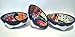 3 Handmade Mexican Talavera Salsa Dishes for Daily Use (Set of 3 for Mild & Hot Salsa & Guacamole)