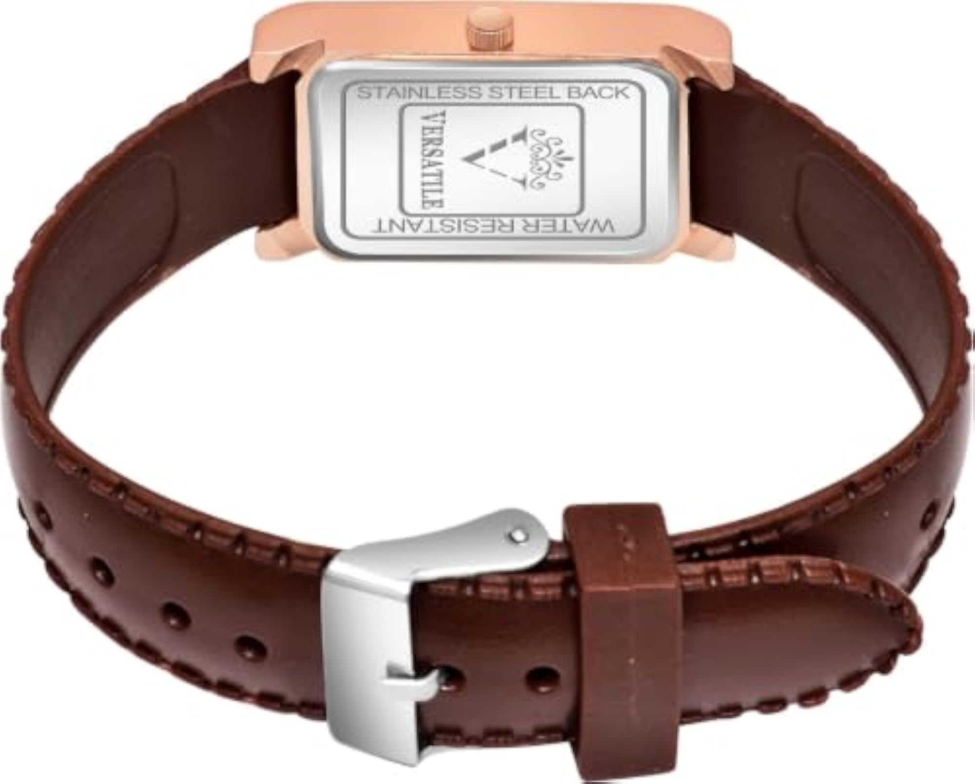 Women's Maroonish Classic Rectangular Analog Watch