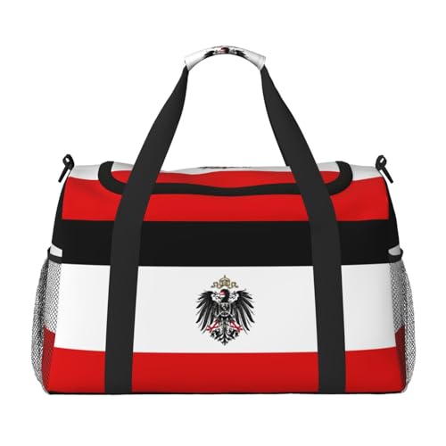 Flag Of The German Empire Duffel Travel Gym Sports Overnight Weekend Duffle Bags For Men Women