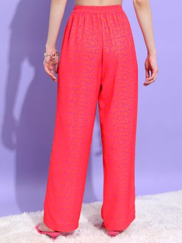 Image of Tokyo Talkies Women's Regular Fit Parallel Trousers| Mid-Rise