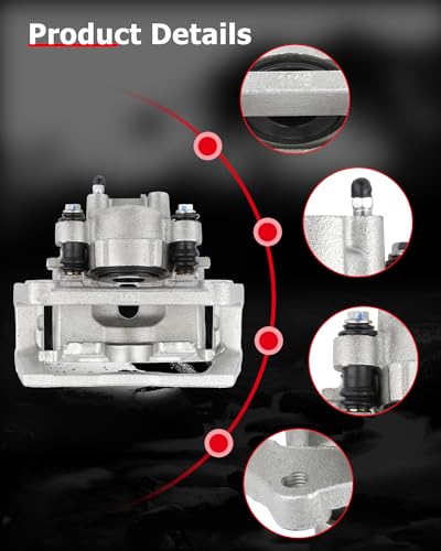 Image of cciyu 18-B4836 Rear Right Brake Caliper With Bracket For Chrysler For Aspen 2007-2009,For Dodge For Durango 2004-2009,For Dodge For Ram 1500 2002-2010,For Ram For 1500 2011-2018