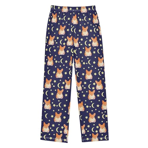 Pajama Pants Car Space Animals Pajama Bottoms Soft Pjs Elastic Waist Lounge Pants 6-14Y