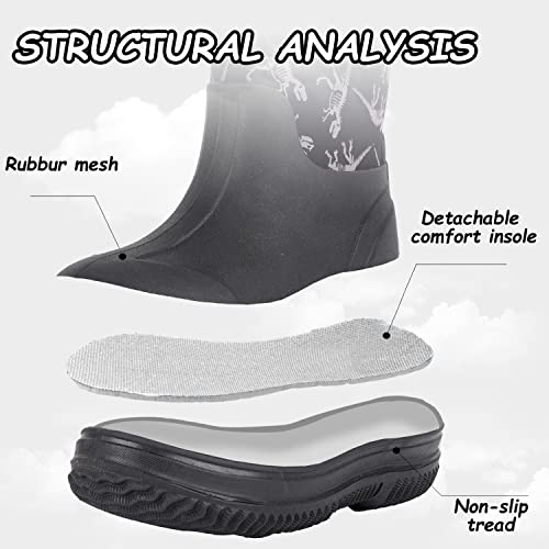 Outee Toddler Kids Warm Waterproof Neoprene Rain Boots3