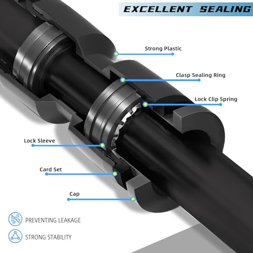 image for Spalolen 20PCS Push-to-Fit Drip Irrigation Emitters for 1/4 inch Irrig