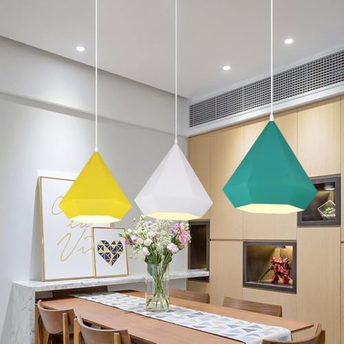 Suspension réglable jaune E27 pour corriger le manque de luminosité du salon - 5