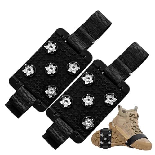 Crampones Para Nieve Y Verglas | Crampones antideslizantes con garras y tracción | Zapatos con punta para nieve para senderismo Escalada Pesca Trekking Aventura al aire libre