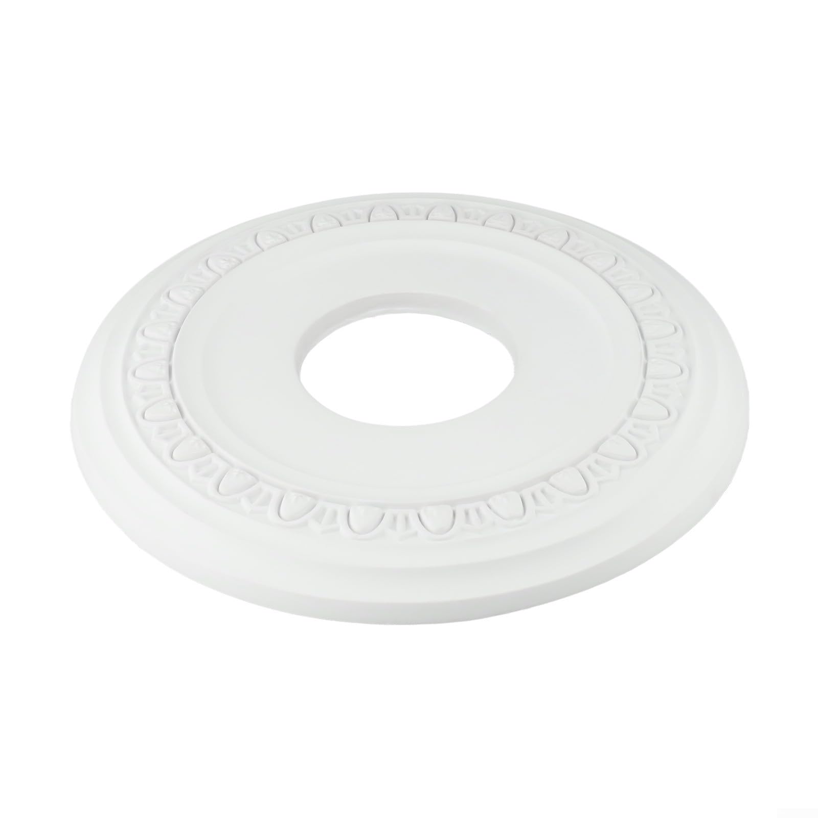 Dolvitrny Light Fixture Cover Plate PU Ceiling Medallion Decorative Ceiling Rose Chandelier Base Trim Ceiling Fan Decor Ring Moisture Proof