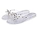 OMGard Studded Sandals for Womens Jelly Shoes Bow Flip Flops Womens Clear Jellies Flat Size 11, Summer Beach Thong Slides with Rivets Dressy Slippers Slip On