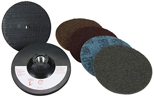3M 9145S Non-Woven Sanding Disc Set - Coarse, Medium, Very Fine, SF Grade(s) Included - 4 1/2 in Diameter Included - 14105 [PRICE is per PACK]