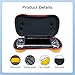 Carrying Case for ANBERNIC RG557 Handheld Game Console, Cover with Lanyard for ANBERNIC RG557 Shockproof,Water Resistant (Yellow)