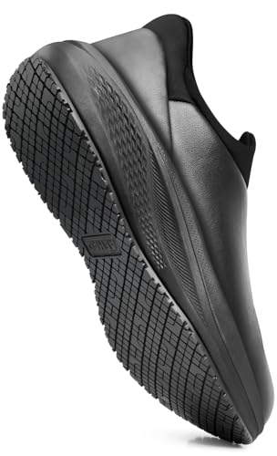 Image of Men's Non Slip Work Shoes Restaurant Waterproof Chef Shoe for Kitchen Hospital Slip-Resistant Air Cushion Sneakers with Easy-Clean Modern Design Breathable Lightweight