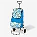 Produktbild JJJJD Shopping Trolley Leichtes Klapprad mit 2-Rad-Kapazität (Farbe : Blau)