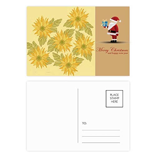 Cartes postales artisanales motif tournesol peintes à la main lot de 20 pour coffret cadeau