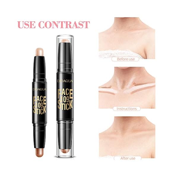 Contour-and-Highlighters-StickContour-StickConcealer-Contour-Highlighters-StickDouble-Head-Make-up-Concealer-Contouring-Cream-Set-Face-Highlighters-Sticks Contour and Highlighters Stick,Contour Stick,Concealer Contour, Highlighters Stick,Double-Head Make up Concealer Contouring Cream Set Face Highlighters Sticks