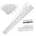 KALLORY 100pcs Paper Tape Measure Ruler for Body Measurement Disposable Wound Measuring Guide Durable Eco Friendly Soft Portable Long