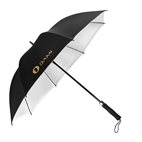 DAMI Large Windproof Golf Umbrellas, 62 inch Oversize Canopy Auto Open Big Rain Sun Protect Umbrella
