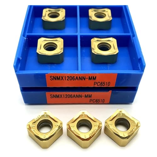 Fraises à plaquettes en carbure SNMX1206ANN-MM PC6510 ZIRIA pour fraisage CNC de l'acier