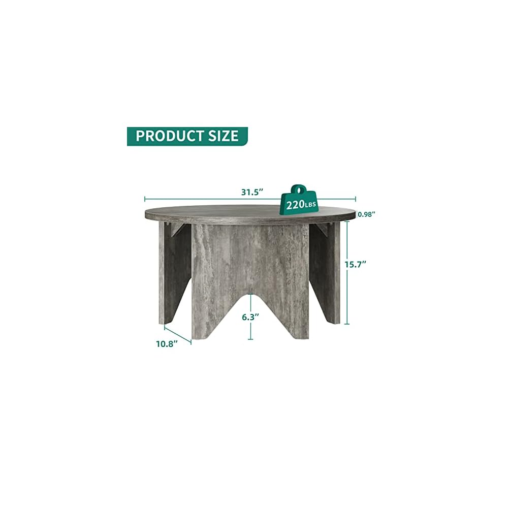 Buy YITAHOME Round Coffee Tables with Hairpin Legs Farmhouse Coffee