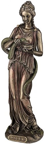 Hygieia - Escultura de la diosa griega de la curación e higiene (bronce)