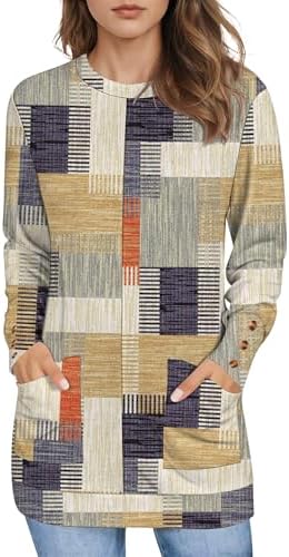 LOMON Long Sleeve Womens Tunic Tops to Wear with Leggings Loose F...