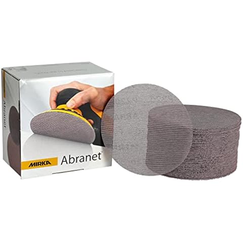 Mirka Abranet Net Disc / 6 inch/Grit 80 /Sandpaper Sanding Discs Hook and Loop/Dust-Free Sanding / 50 pcs / ‎9A-241-080 Cover