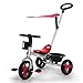 Produktbild Afang Kinderdreirad Tricycle Kinder, Abnehmbarer Sonnendach&Schubstange Dreiräder, Ergonomische Sattel Dreirad 1-3 Jahr Lauflernrad Kinder