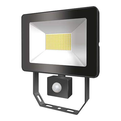 Projecteur LED AFL Basic ESYLUX 10W 4000K IP65 noir pour l'éclairage extérieur