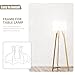 DOITOOL Lampshaft Stand 11.41X11.41X7.95In Industrial Lamp Holder Frame for Diy Lampshades E27 Base Iron Construction