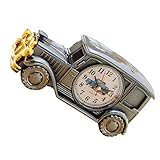 SOIMISS Reloj Despertador Vintage Relojes de Mesa Pequeños Reloj con Forma de Coche Clásico Escritorio de Mesa Analógico Retro Decoración del Hogar Novedad Llamativo Único Cumpleaños