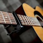 Capo Guitar Quick Change Capo for Electric Acoustic Guitar Ukulele Banjo - Black