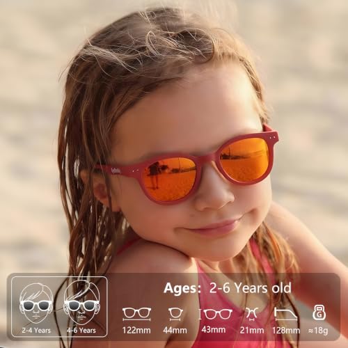 Image of EYEBUDDY Kids Toddler Sunglasses Age 2-4 /3-5 Boys Girls Polarized UV Protection Sun Glasses for Age 2-8