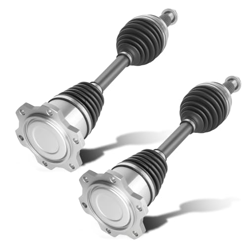 Pair (2) Front CV Axle Shaft Assembly | [only for 4WD 6-Lug] for 1999-2006 Cadillac Escalade | for Chevrolet Silverado 1500, Tahoe, Avalanche | for GMC Sierra 1500, Yukon | K1500, K2500