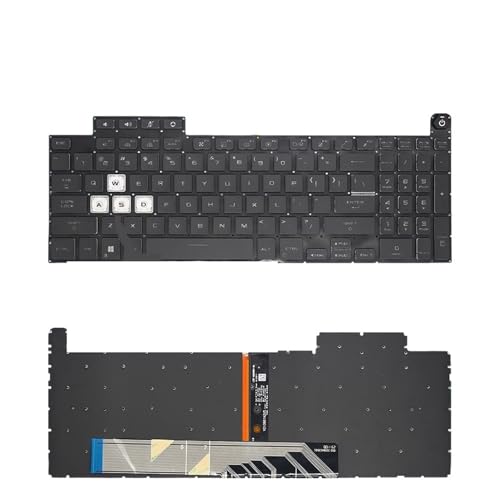 TUF Gaming F15 FA507 FA507R FX507ZC FX507Z FX517 FX507ZM FA507RE F17 FX707 FX707ZM FA707pXyCꃉeL[{[h(US Black RGB Light)