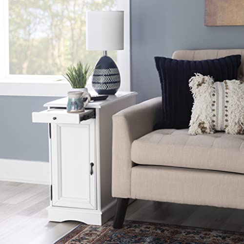 Powell Furniture Butler Accent Table, White, Small - Thumbnail 6