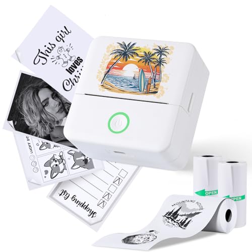 Mini imprimante thermique sans encre portable Print Pods avec 3 rouleaux