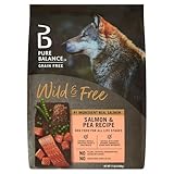 Pure Balance Wild & Free Salmon & Pea Recipe Dry Dog Food, Grain-Free, 11 lbs – Natural Nutrition for All Dog Life Stages, No Fillers or Artificial Preservatives, Supports Healthy Coat & More (11 lbs)