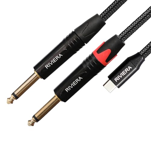 Cable de audio USB C a 6.35mm 3.0 m RIVIERA miniatura 1