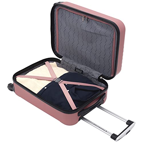 Travelers Club Cosmo Hardside Spinner Luggage, Rose Gold, Carry-On 20-Inch #TOP6