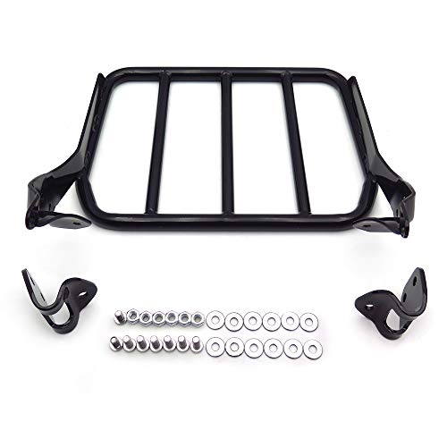 Xkmt- Black Sport Luggage Rack Compatible With 2018-2020 Harley Holdfast Sissy Bar Fat Boy Breakout #TOP3
