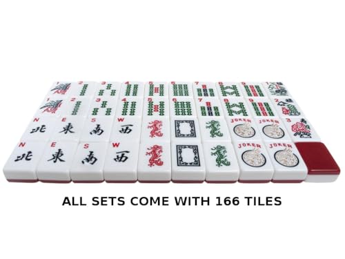 Set White Burgundy Tiles Classic Pusher Arms Aluminum Case miniatura 5